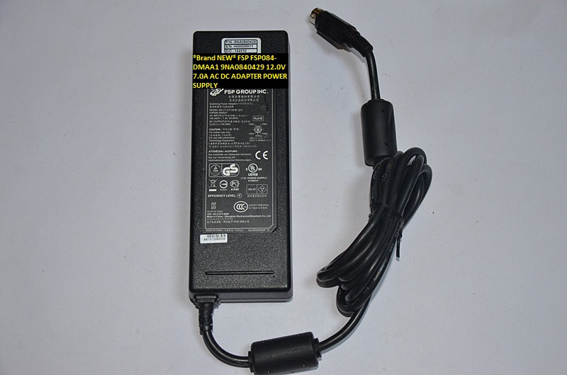 *Brand NEW* AC100-240V 4pin FSP084-DMAA1 FSP 12.0V 7.0A 9NA0840429 AC DC ADAPTER POWER SUPPLY